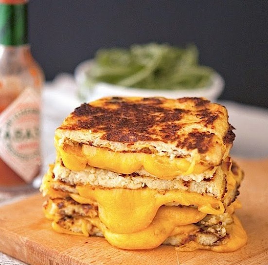 Cauliflower Crust Grilled Cheese Cauliflower Crust Grilled Cheese
