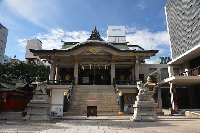 日本 關西 大阪府 繁華都市旁的難波神社 U Blog