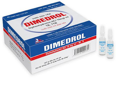 Dimedrol 10mg/ 1ml là biệt dược phổ biến nhất của Diphenhydramin tại Việt Nam Dimedrol 10mg/ 1ml là biệt dược phổ biến nhất của Diphenhydramin tại Việt Nam