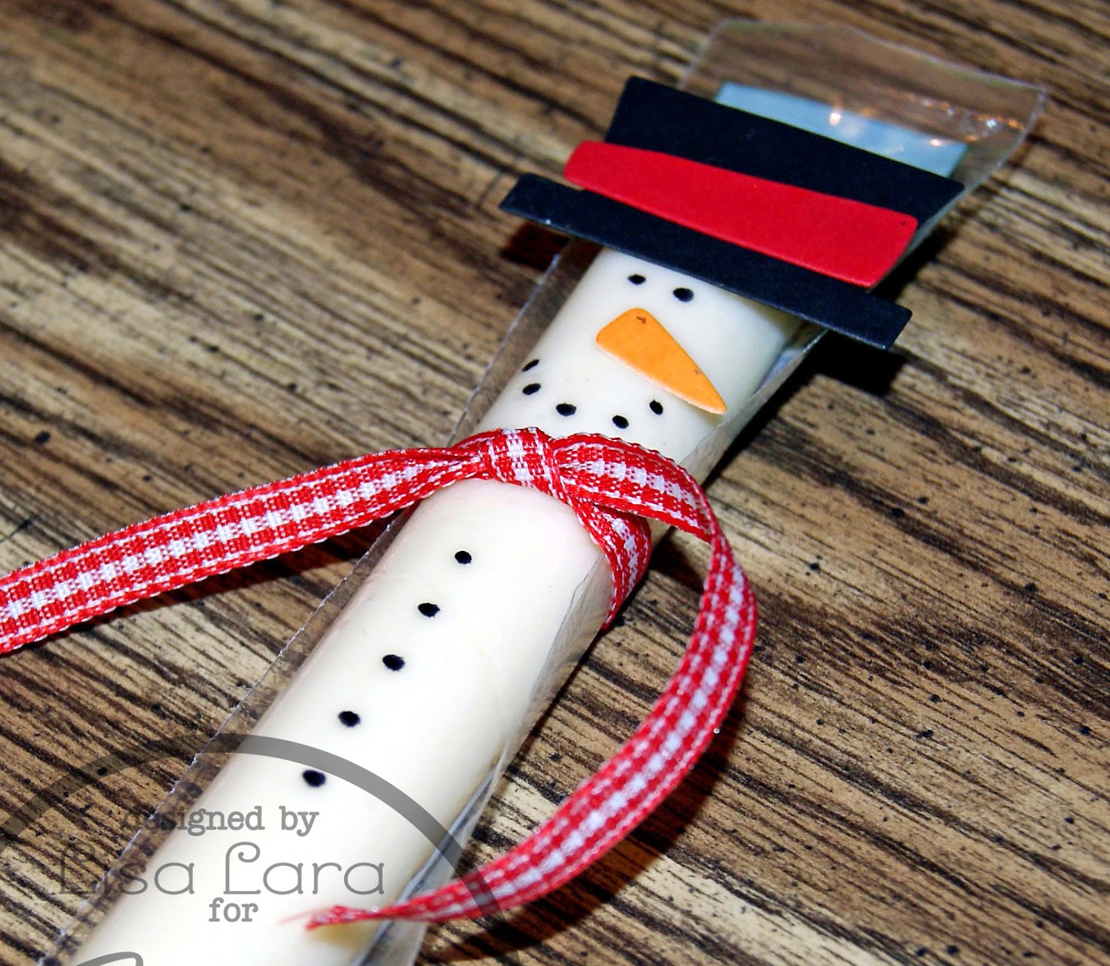 A Jillian Vance Design Snowman String Cheese Craft