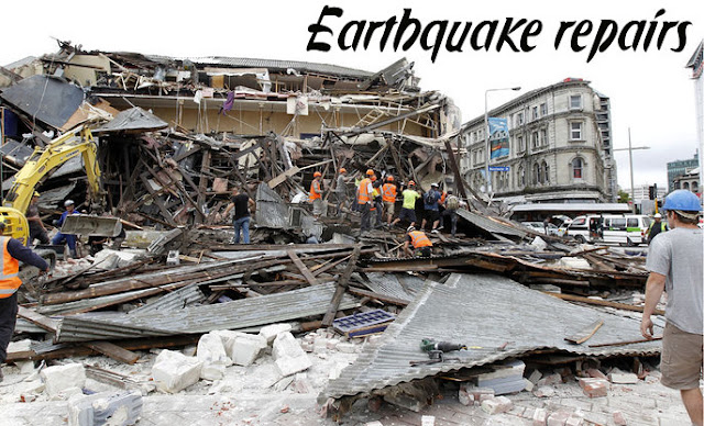 Earthquake repairs in Christchurch