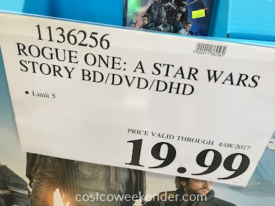Deal for the Rogue One: A Star Wars Story Blu-ray and DVD at Costco