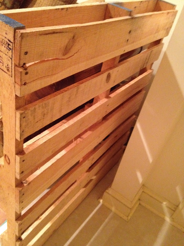Monsoon Rains: Wooden Pallet Shelf