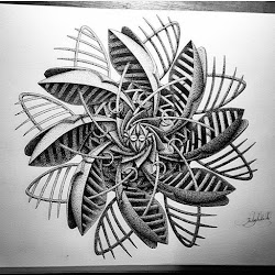 geometric complex ink shapes drawings stippling designstack press enlarge