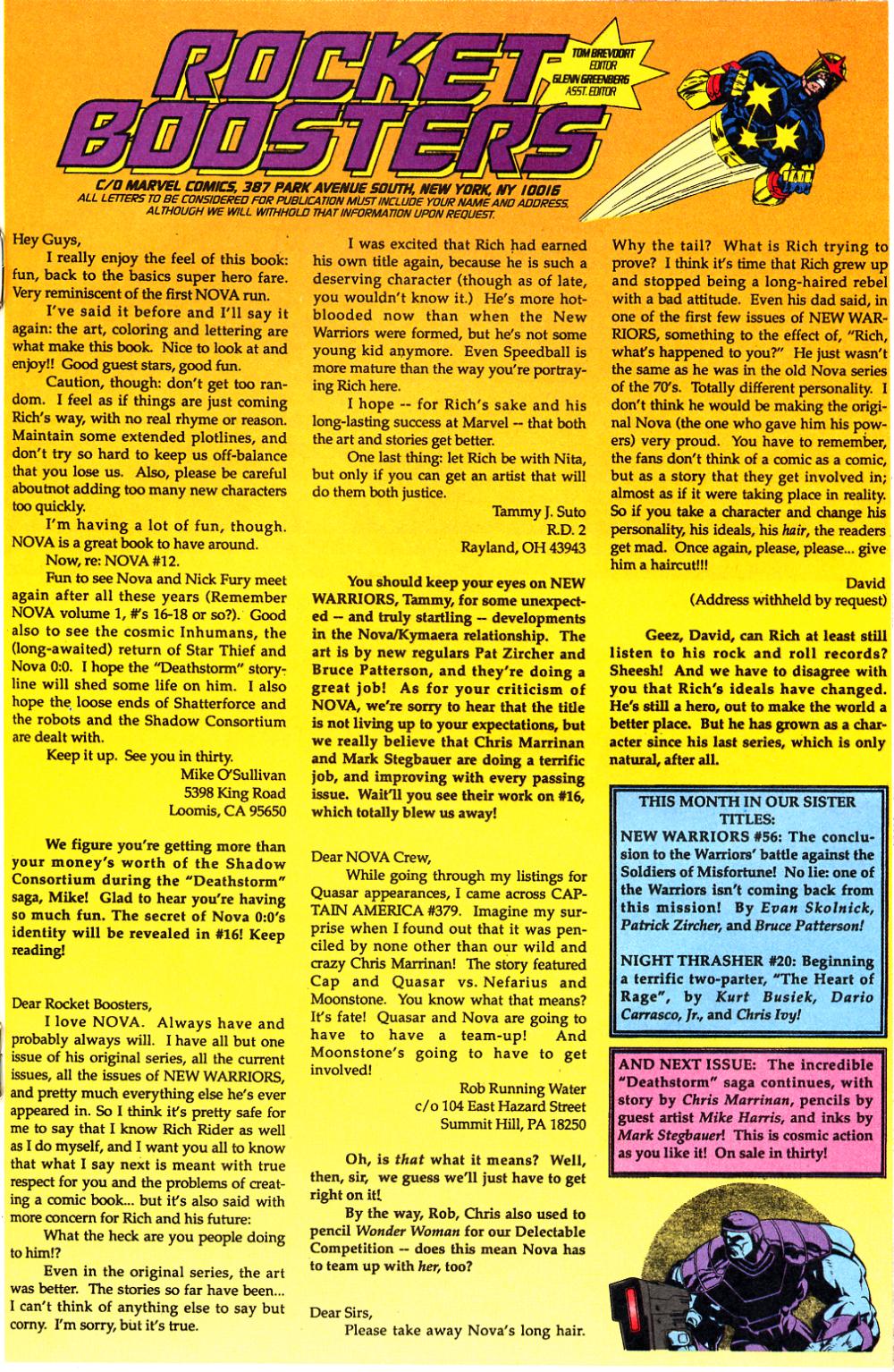 Read online Nova (1994) comic -  Issue #14 - 13