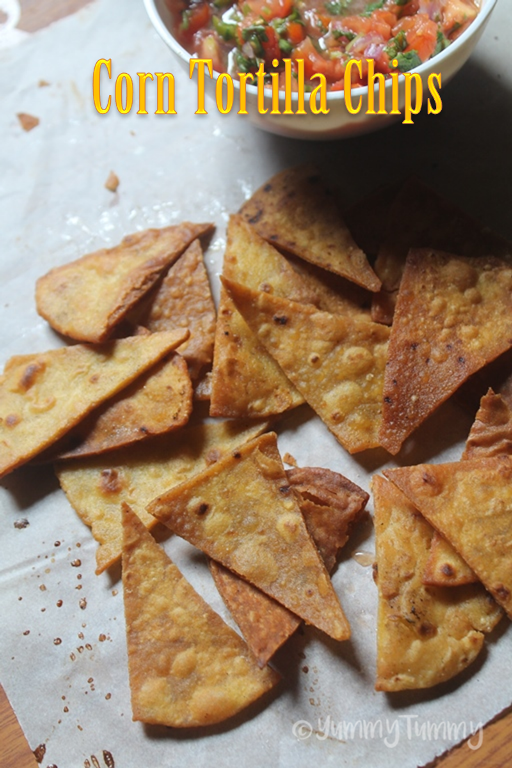 Corn Tortilla Chips Recipe Salted Tortilla Chips Recipe Yummy Tummy