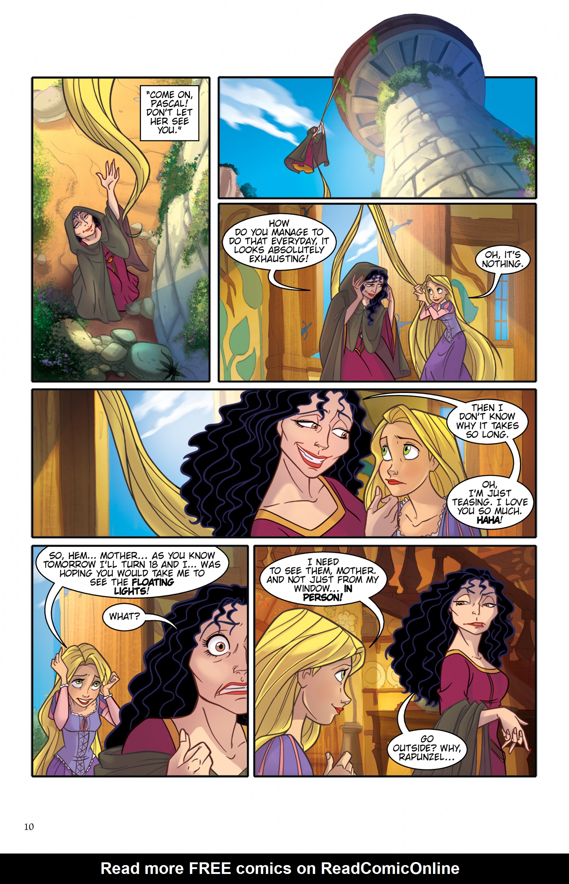 Read online Disney Tangled: The Story of the Movie in Comics comic -  Issue # Full - 12