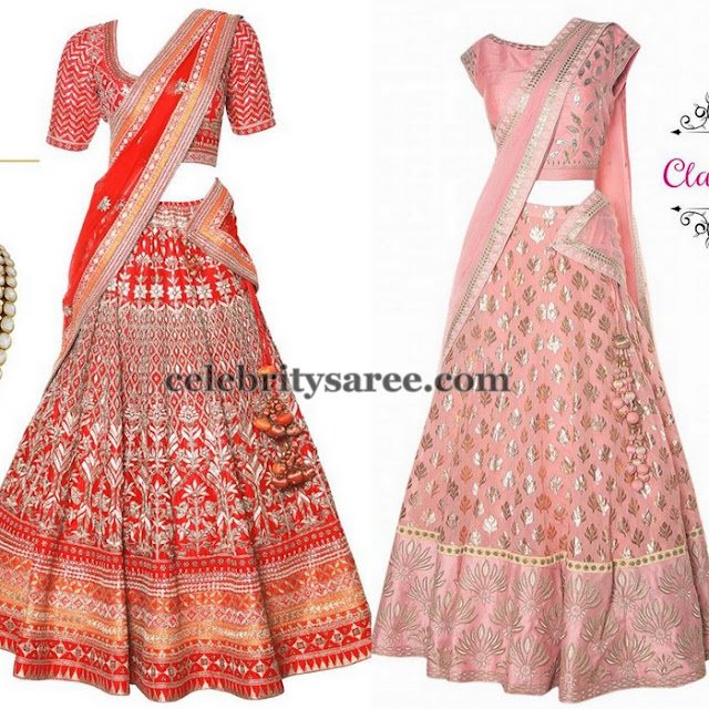 Anitha Dongre Exclusive Half Saris - Saree Blouse Patterns