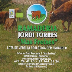 Vedella ecològica de la Ramaderia Jordi Torres