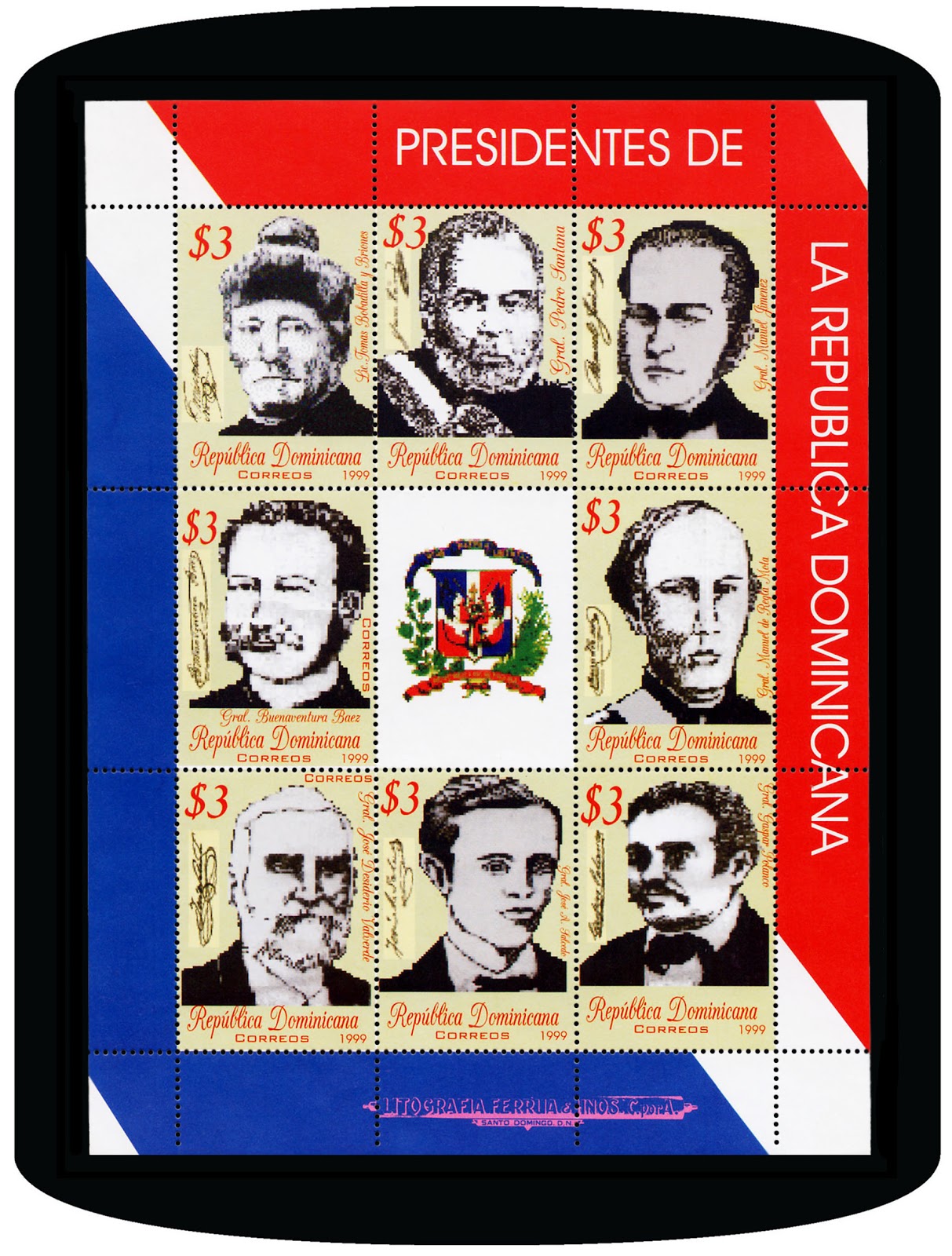 Sellos Dominicanos: Presidentes de la República Dominicana