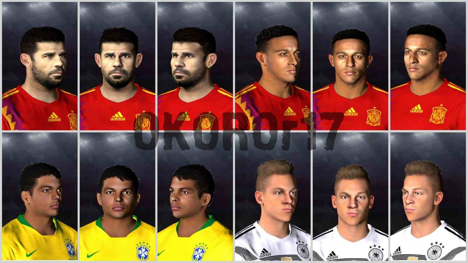 Ultigamerz Pes 2017 World Cup Face Pack V2 2018