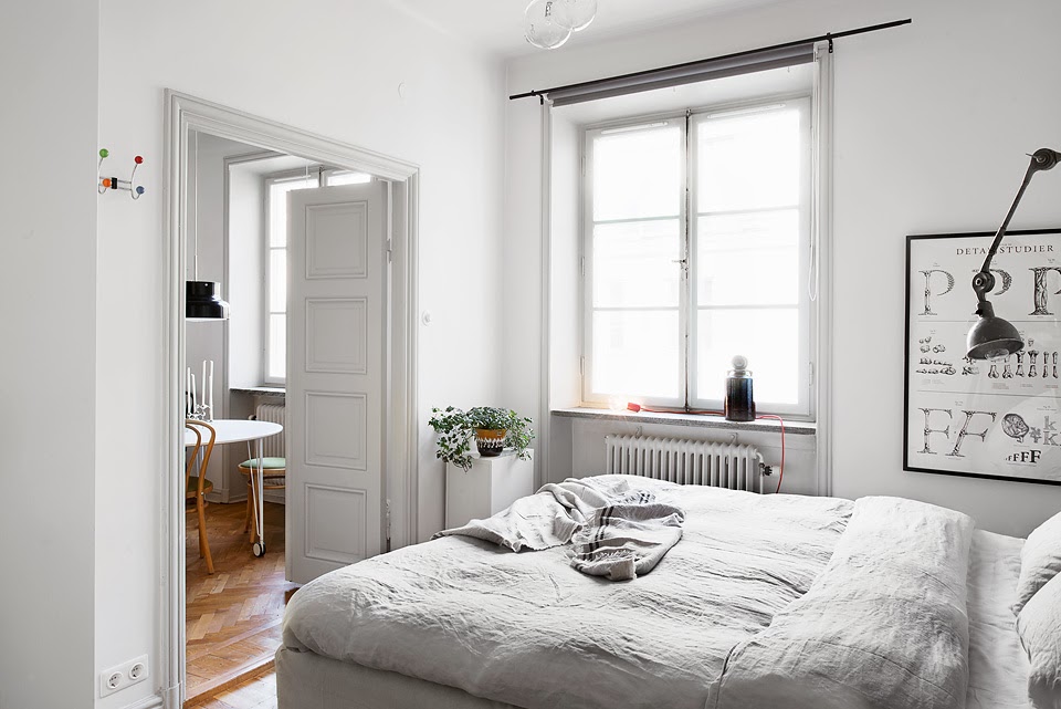my scandinavian home: A cosy monochrome space in Stockholm