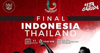 Prediksi Indonesia vs Thailand - Final Piala U-16 Sabtu 11 Agustus 2018