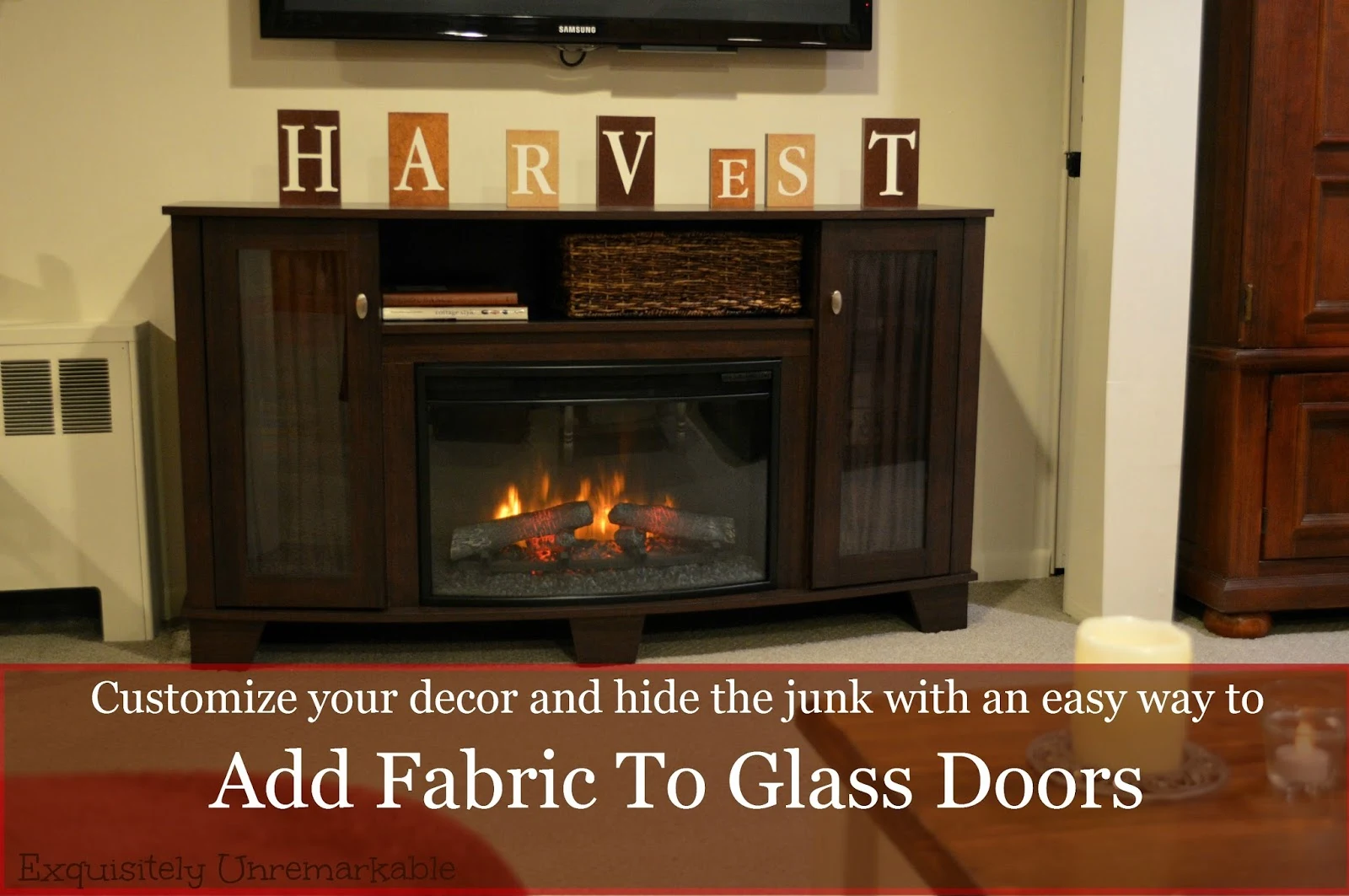 Add Fabric To Glass Doors