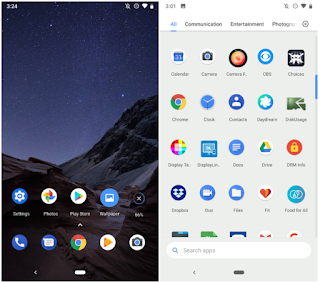 Pocophone launcher homescreen