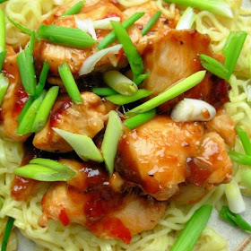 ginger chicken with noodles