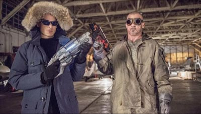 The Flash 2014, Lenard Snart "Captain Cold" y Mike Rory "Heatweave" The Flash 2014, Lenard Snart "Captain Cold" y Mike Rory "Heatweave" interpretados por Wenworth Miller y Dominic Purcell respectivamente, los hermanos de Prison Break