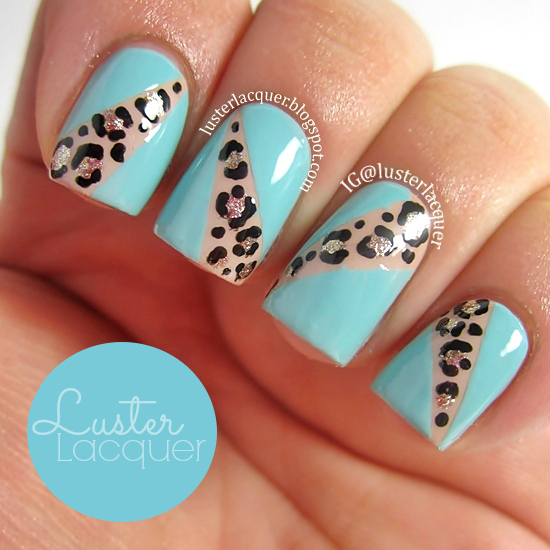 Luster Lacquer: Mint + Leopard