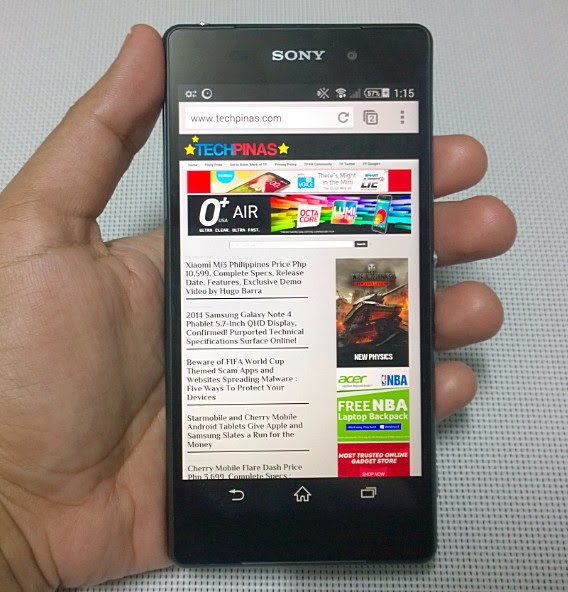 Sony Xperia Z2, Smart Sony Xperia Z2