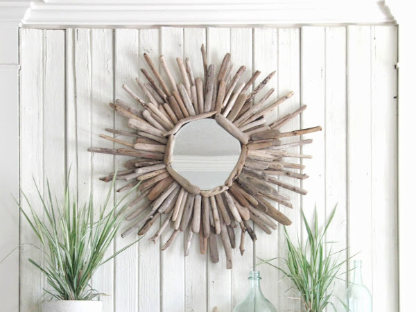 Barn Wood Planks on Mantel