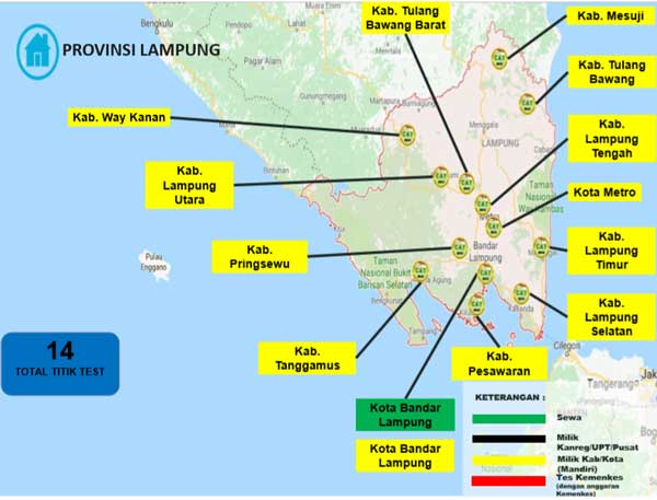 Lokasi Tes Cat BKN Propinsi Lampung Lokasi Tes Cat BKN Propinsi Lampung