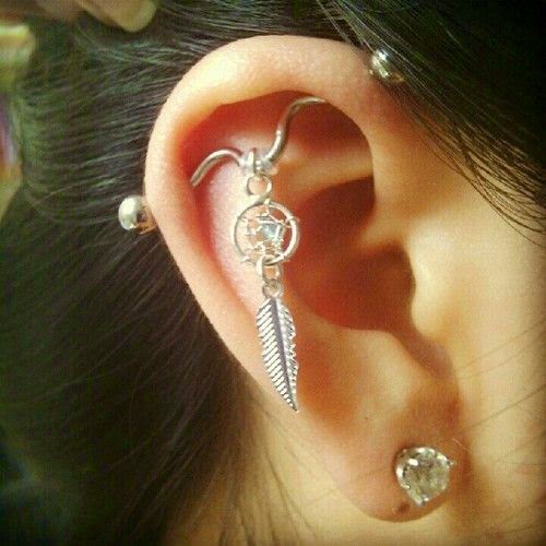 Cute Trendy Earrings For Girls Cool Ear Piercing Designs dashingamrit