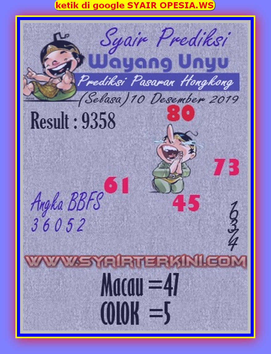 1 New Message Kode Syair Hongkong 10 Desember 2019 Forum Syair Togel Hongkong Singapura Sydney
