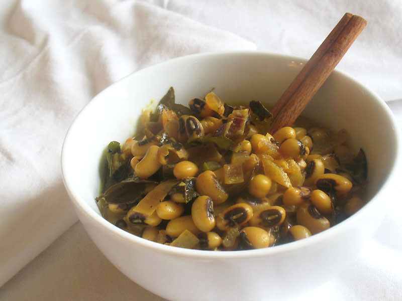 BlackEyed Peas with Coconut Milk, Curry Leaves and Spices Lisa's