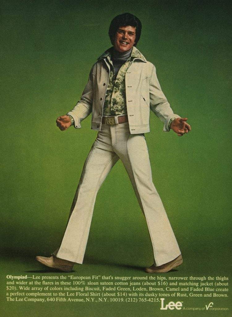Lee Jeans, Beautiful Adverts for the Leisure Suit from the 1970s