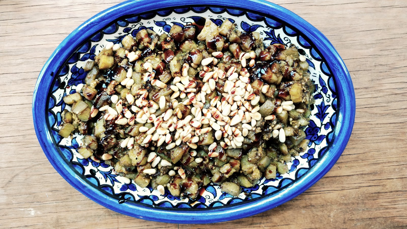 Bint Rhoda's Kitchen Fried Curried Eggplant with Pomegranate Molasses