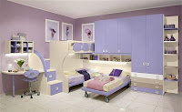 Dormitorio juvenil para dos chicas Habitación en rosa para hermanas