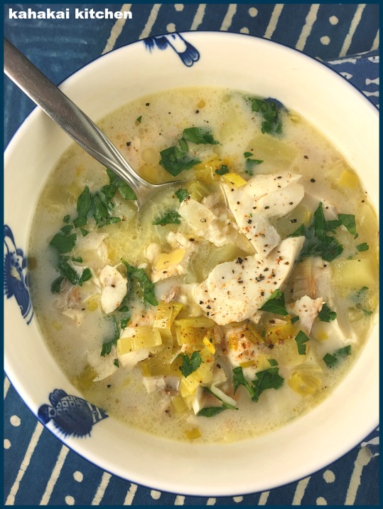 Kahakai Kitchen Smoked Fish, Leek and Potato Chowder (Scottish Cullen
