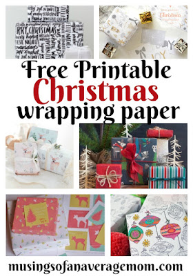 Free printable Christmas wrapping paper