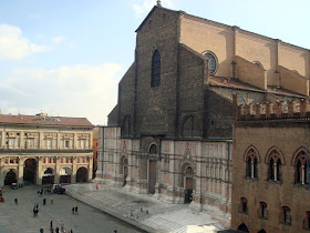 The Basilica of San Petronio, with its half-finished facade
