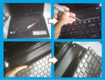 Cara mengganti keyboard leptop acer aspire dengan mudah