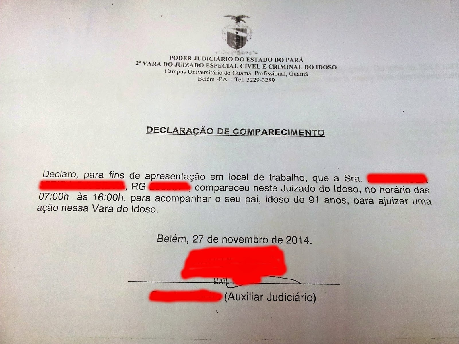 Exemplo De Formulário Pra Justificar O Idoso Ter Um Procurador