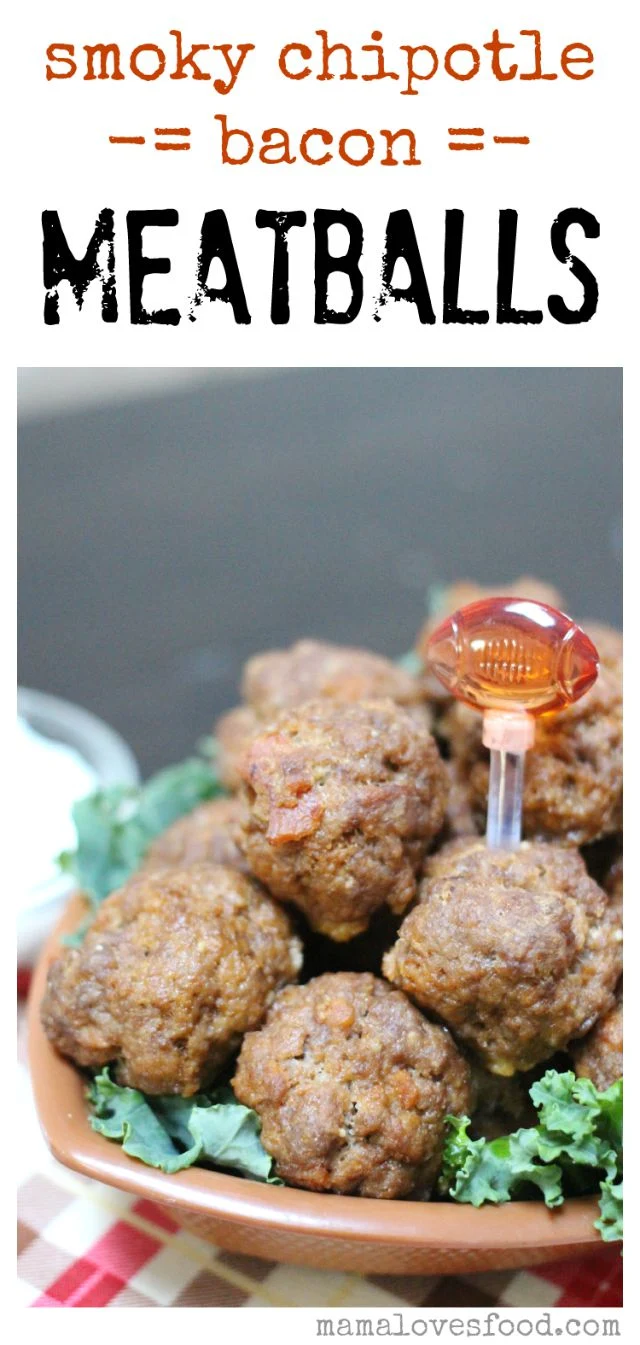 24 Tailgating Recipes You Can't Live Without! Smokey Chipotle Bacon Meatballs! 