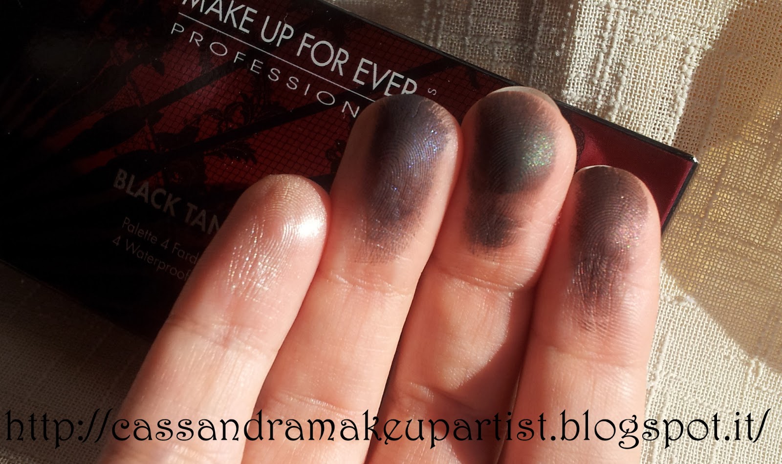 Cassandra Make Up Artist BLACK TANGO PALETTE Make Up For Ever