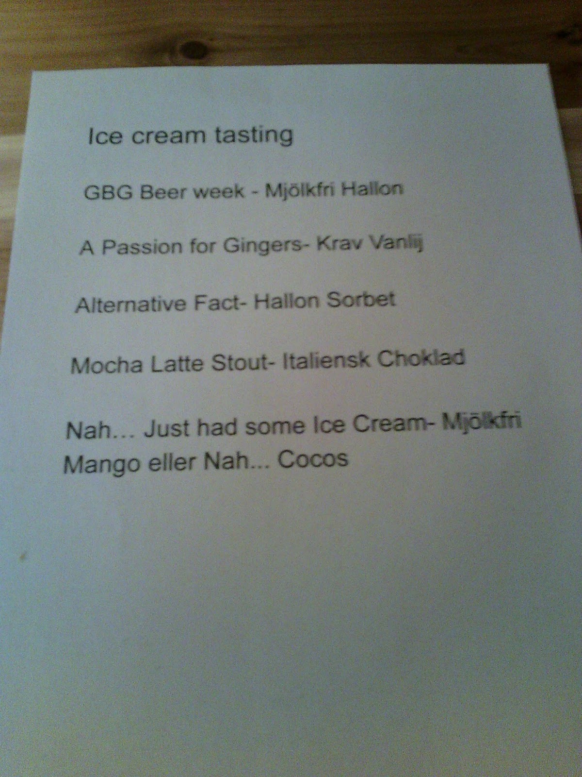 "Ice Cream Headache" med & Björnen & Beerbliotek