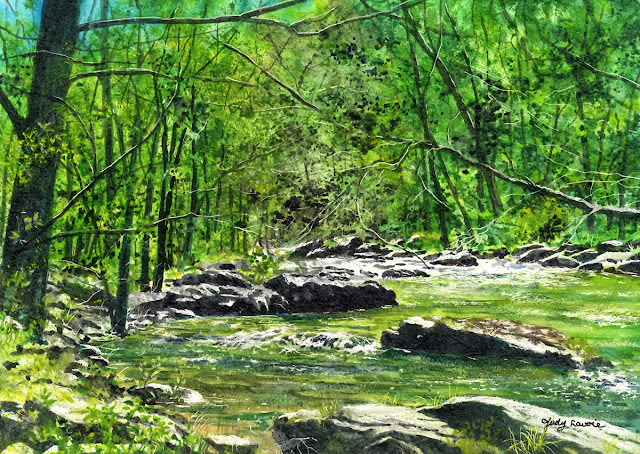 Up The Tellico painting by Judy Lavoie Up The Tellico painting by Judy Lavoie