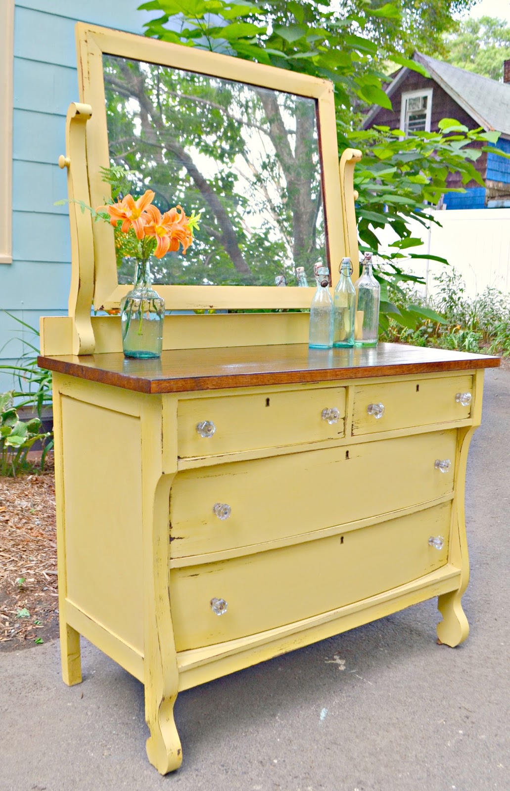 Heir and Space An Empire Dresser in Yellow