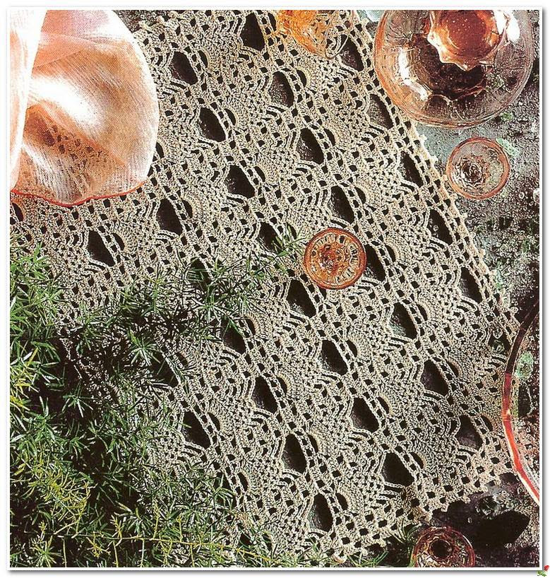 Crochet and arts Rectangular doily