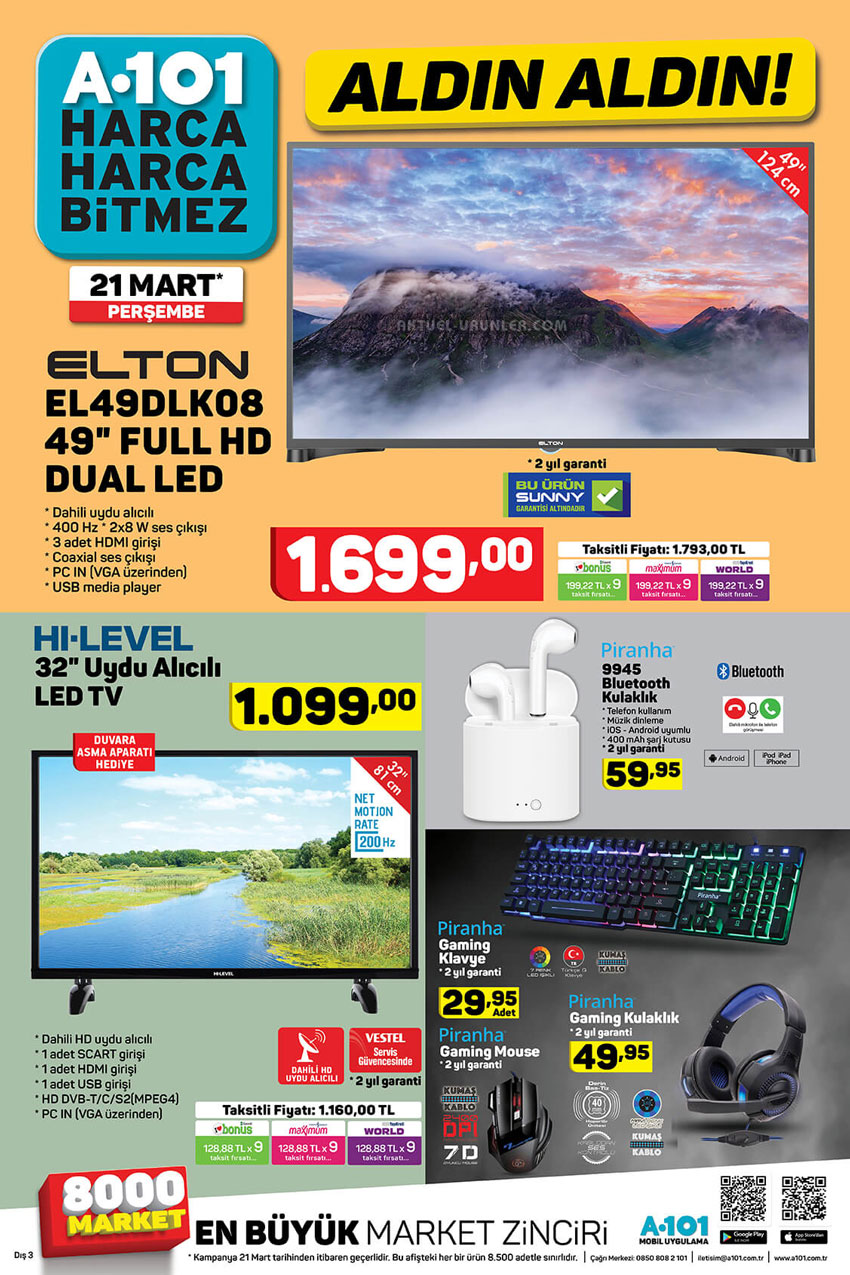 A101 21 Mart Aldın Aldın Aktüel Kataloğu Pratik Tarifler