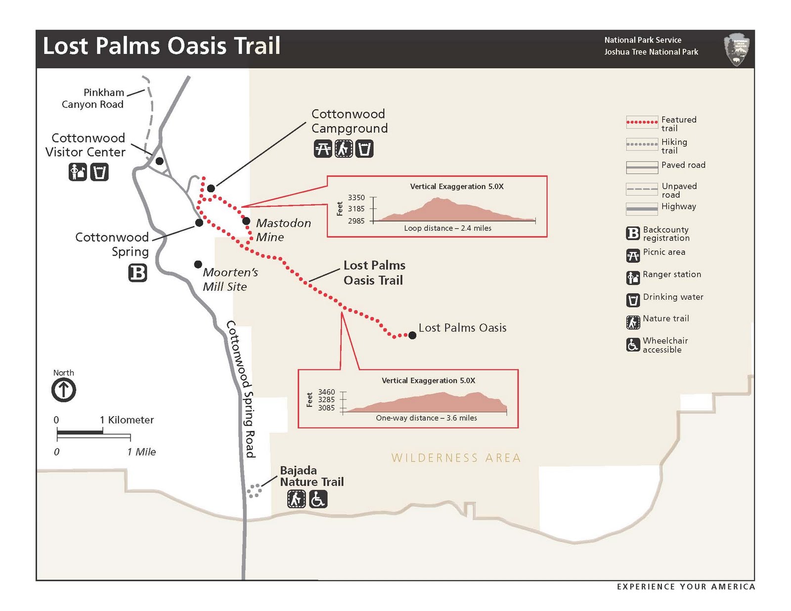 Petunia's Adventure Lost Palms Oasis Trail map!