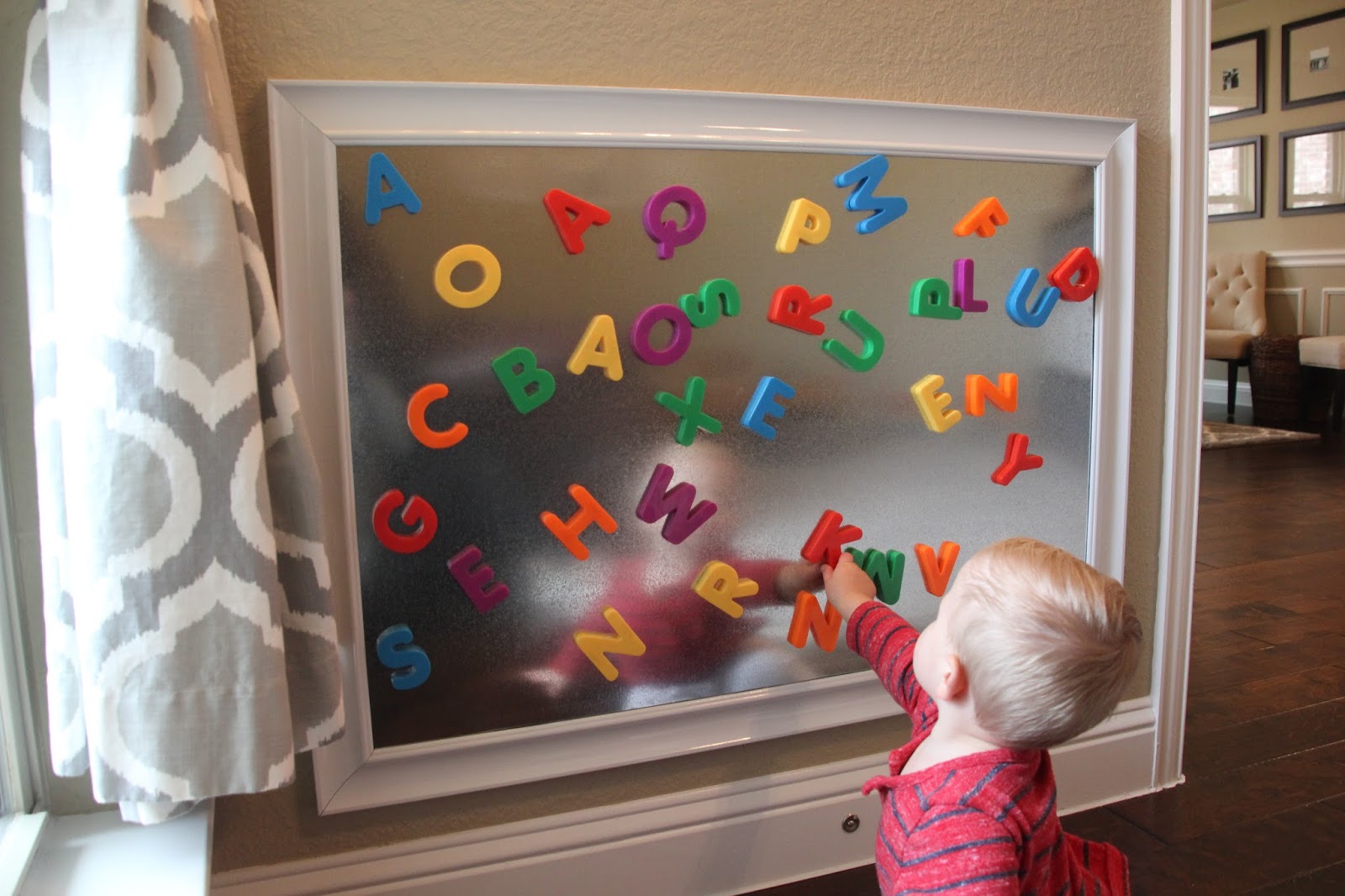 Framed Sheet Metal Magnet Board for Kids: a Tutorial