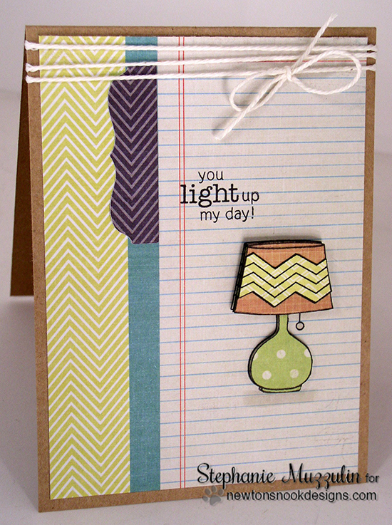 Light up your day card by Stephanie Muzzulin for Newton's Nook Designs | Around the House Stamp set