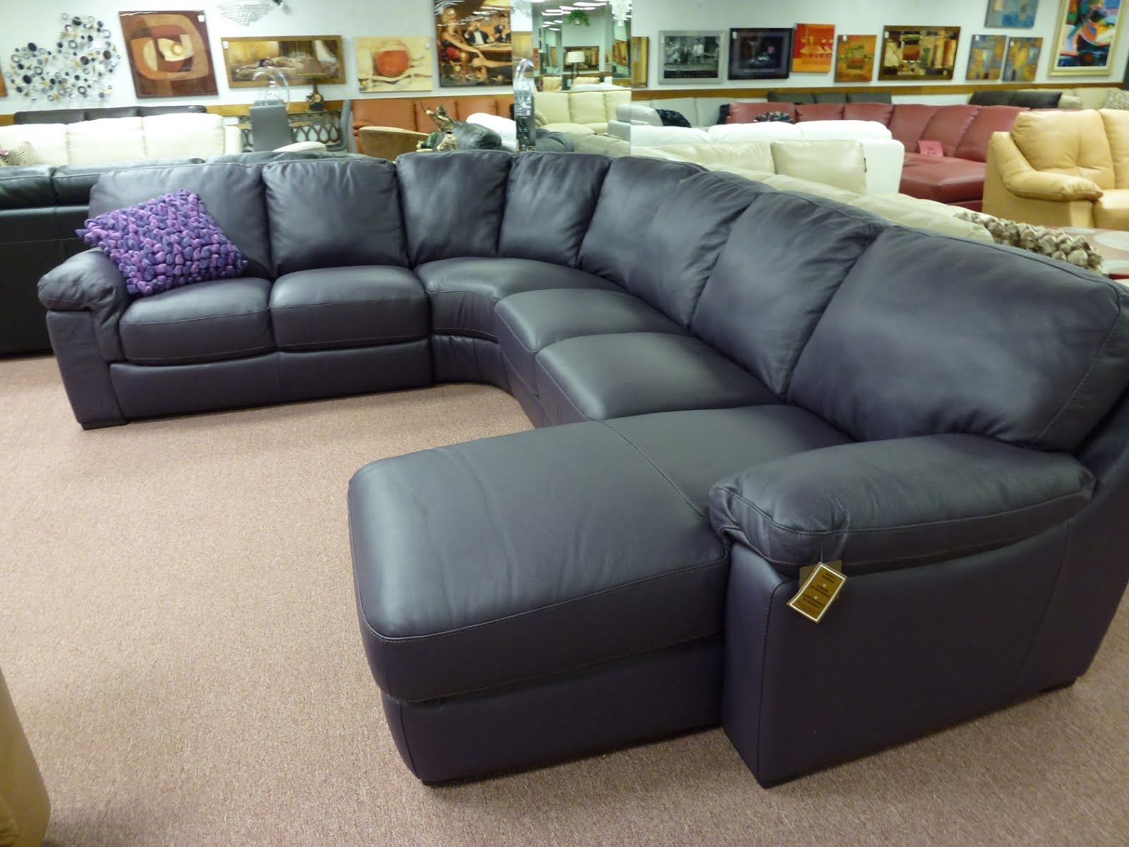 natuzzi leather sectional sleeper sofa