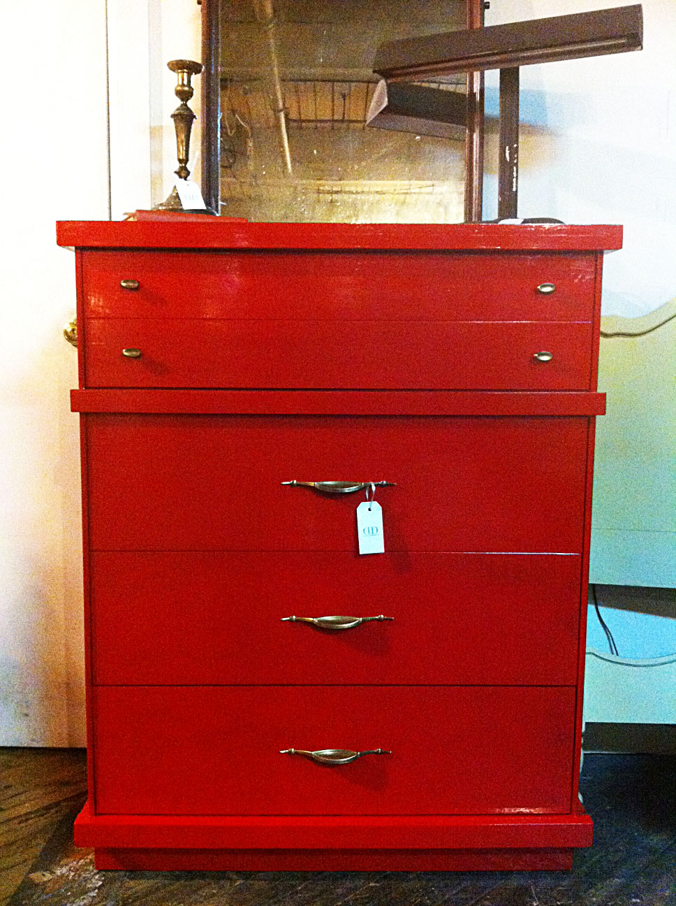 Double Dip of Hip Little red dresser