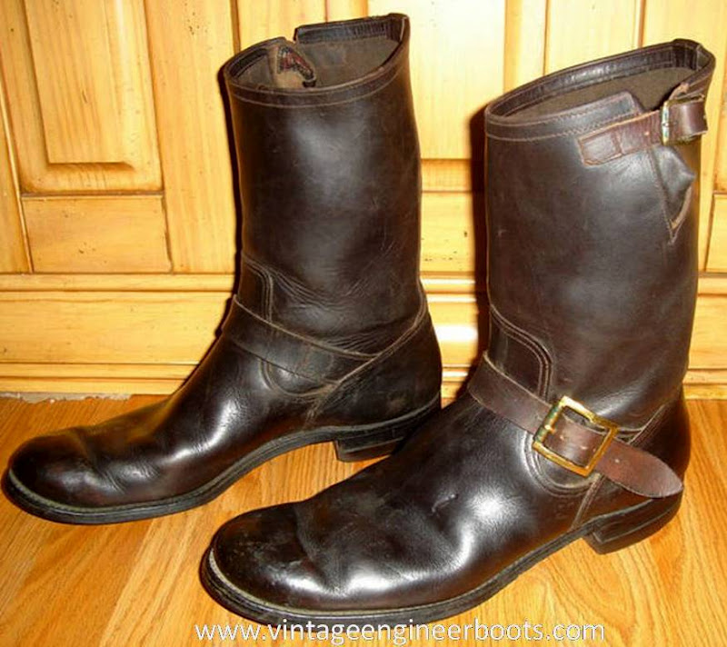 Vintage Engineer Boots 1940'S RED WING ENGINEER BOOTS