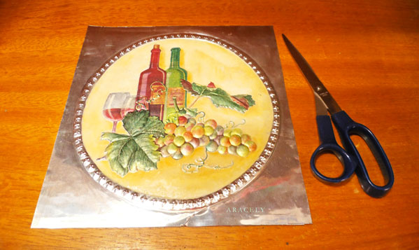 repujado aluminio decoupage servilleta volumen